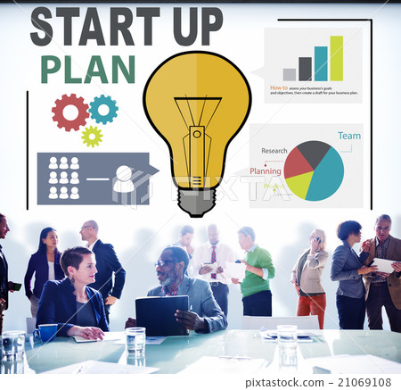 Startup Goals Growth Success Plan Business Concept 21069108