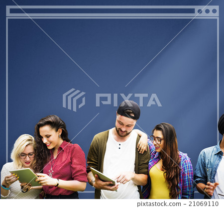 Diverse People Happiness Friendship Interface Copy Space Concept 21069110
