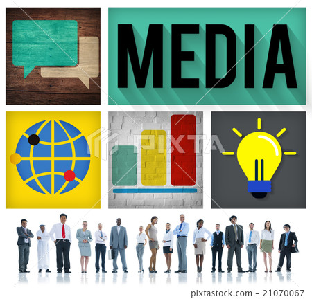 Media Sharing Technology Networking Connection Concept Media Sharing Technology Networking Connection Concept 21070067