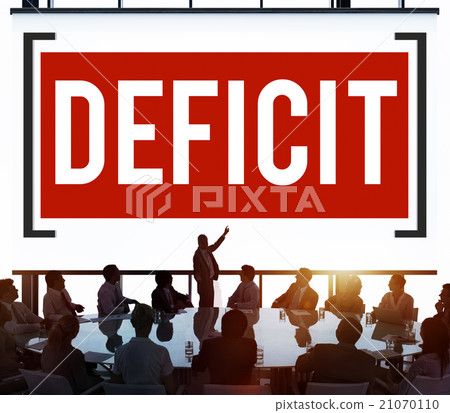Deficit Risk Loss Deduct Recession Concept Deficit Risk Loss Deduct Recession Concept 21070110