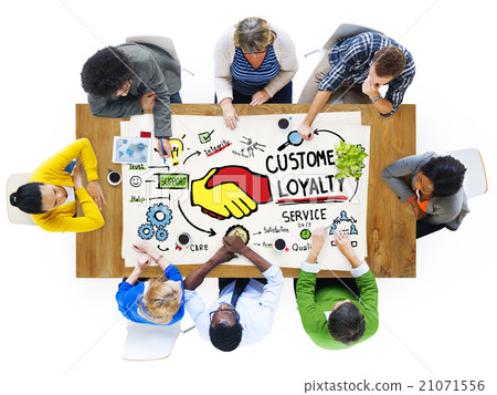 Customer Loyalty Service Support Care Trust Casual Concept 21071556