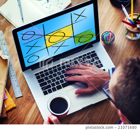 Leisure Game Tic Tac Toe Competition Challenge Winner Concept Leisure Game Tic Tac Toe Competition Challenge Winner Concept 21071680