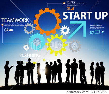 Startup Goals Growth Success Plan Business Concept 21071734