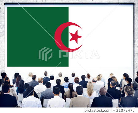 Algeria National Flag Government Freedom Seminar Concept Algeria National Flag Government Freedom Seminar Concept 21072473