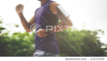 Exercise Athlete Playlist Gadget Smartphone Sporty Concept 21072503