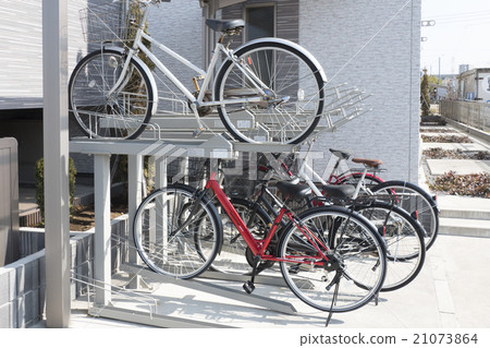 Residential Bicycle Parking Apartment Mansion Common Housing Image 2 Step Rack Type Residential Bicycle Parking Apartment Mansion Common Housing Image 2 Step Rack Type 21073864