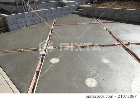 住宅獨立式住宅建築工地停車場建築混凝土Interburst圖像 21073867