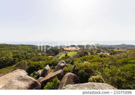 Kochi prefecture Tosashimizu shi Torashiteisho ruins Karasuma stone Scenery from megalithite group 21075896