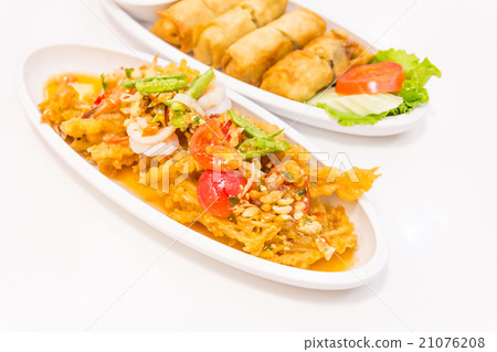 Fried Chinese Traditional Spring rolls food Fried Chinese Traditional Spring rolls food 21076208