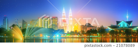 Kuala Lumpur night Scenery, The Palace of Culture Kuala Lumpur night Scenery, The Palace of Culture 21078089