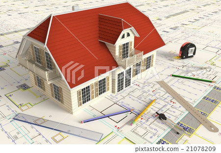 House Architectural Drawing And Layout 21078209