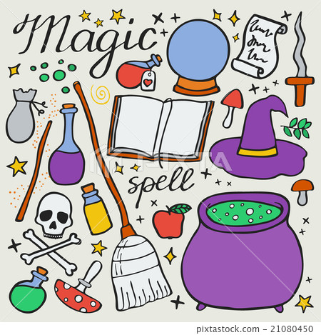 Magic set. Vector illustration - Stock Illustration [21080450] - PIXTA