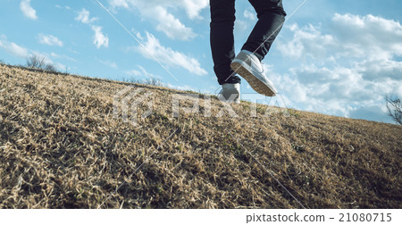 A man on a hill 21080715