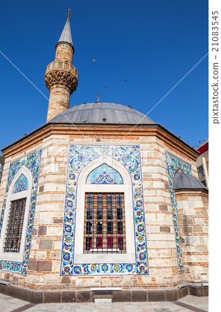 Ancient Camii mosque facade and minaret, Izmir 21083545