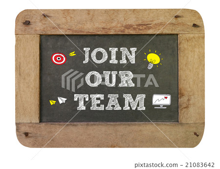 Join our team Concept ,vintage blackboard Join our team Concept ,vintage blackboard 21083642
