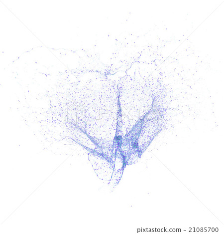 Abstract molecules design. Group of atoms forming Abstract molecules design. Group of atoms forming 21085700