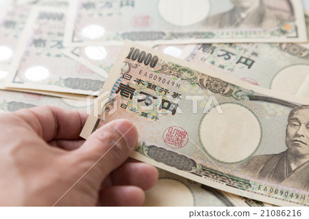 一萬日元鈔票白背 一萬日元鈔票白背 21086216