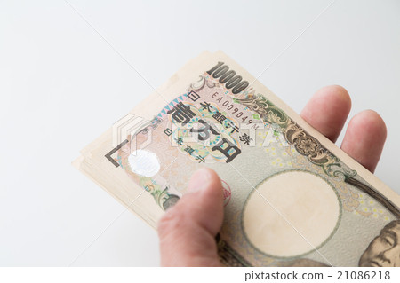 一萬日元鈔票白背 一萬日元鈔票白背 21086218
