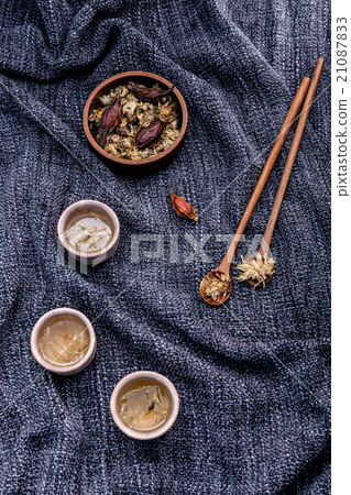 Chrysanthemum tea, Flower tea . Chrysanthemum tea, Flower tea . 21087833