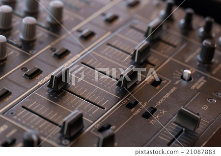 Dj sound mixer  with knobs and sliders 21087883