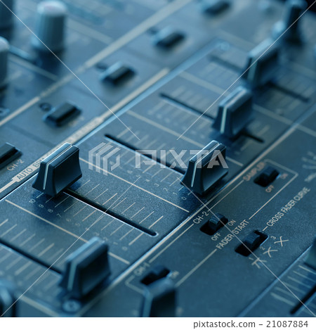 Dj sound mixer with knobs and sliders Dj sound mixer with knobs and sliders 21087884