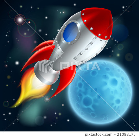 Cartoon Rocket Space Ship 21088173
