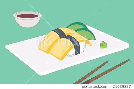 Tamagoyaki, fried egg sushi 21089827