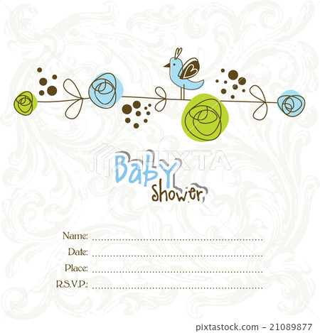 Baby shower card 21089877