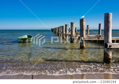 Groyne on the Baltic Sea coast 21090194