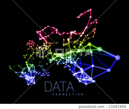 Abstract network connection background 21091999