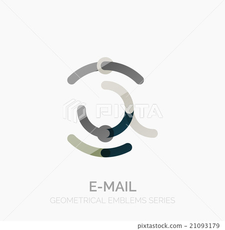 Vector email business symbol, or at sign logo 21093179