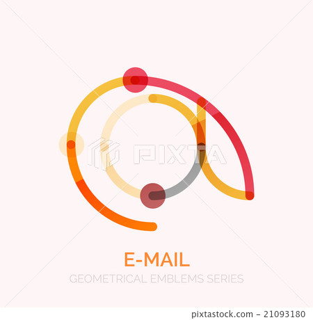 Vector email business symbol, or at sign logo 21093180