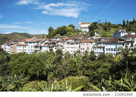 View of the unesco world heritage city Ouro Preto 21093384
