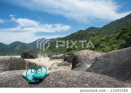 Beach in Trinidade - Paraty, Rio de Janeiro state 21093389