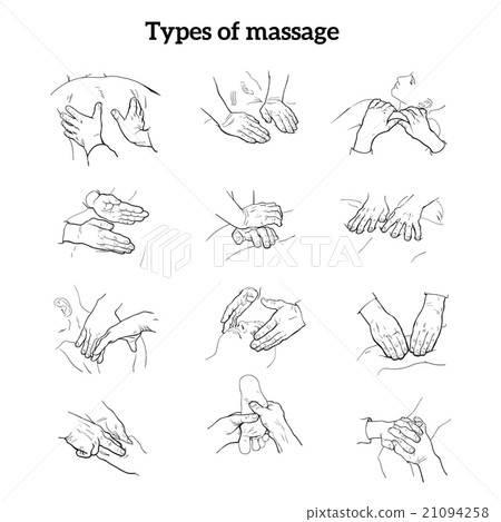 Therapeutic manual massage. Medical therapy 21094258