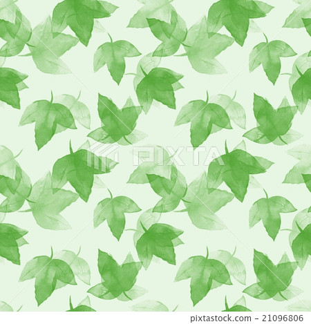 Green leaves. Watercolor floral background.  21096806