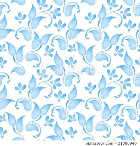 Abstract watercolor branch 2. Floral pattern 2 21096940