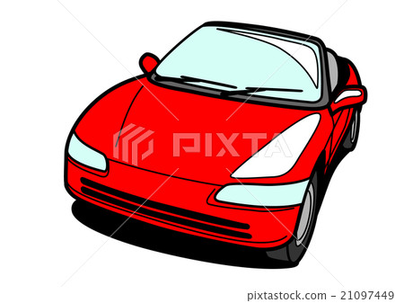 Small sports car red - Stock Illustration [21097449] - PIXTA