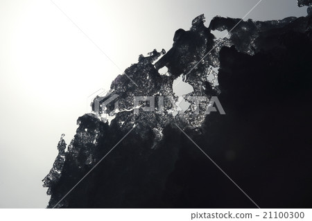 The moment of ice snow melting that reflects on the sun Contrast between white and black The moment of ice snow melting that reflects on the sun Contrast between white and black 21100300