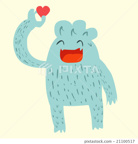 Cute Yeti cartoon doodle 21100517