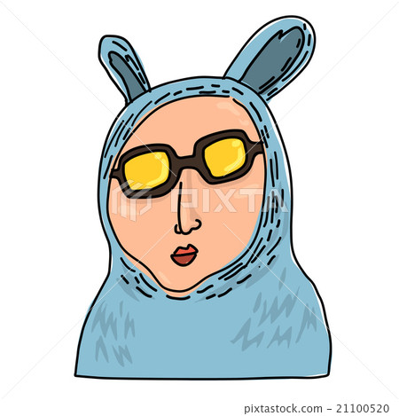 Cartoon bunny man 21100520