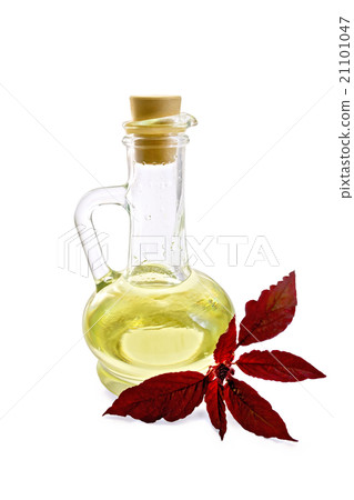Oil with amaranth in decanter Oil with amaranth in decanter 21101047