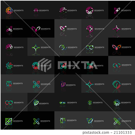 Abstract company logo vector collection. Set of 21101333
