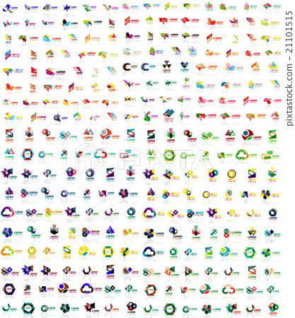Mega collection of geometrical abstract logo 21101515