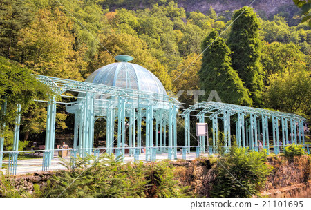 Arbor with gallery in Borjom-Kharagauli National P 21101695