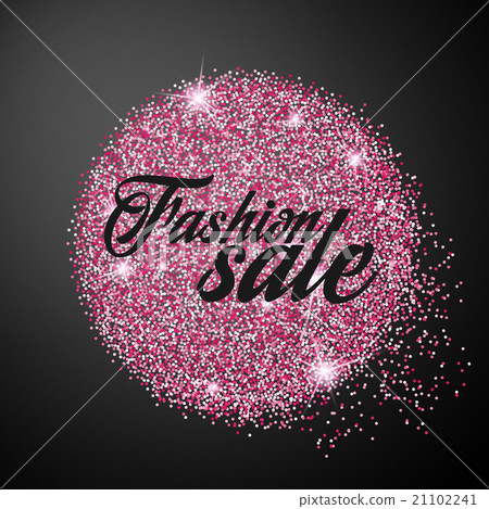 Heart of pink glittering star dust. Love concept.  21102241