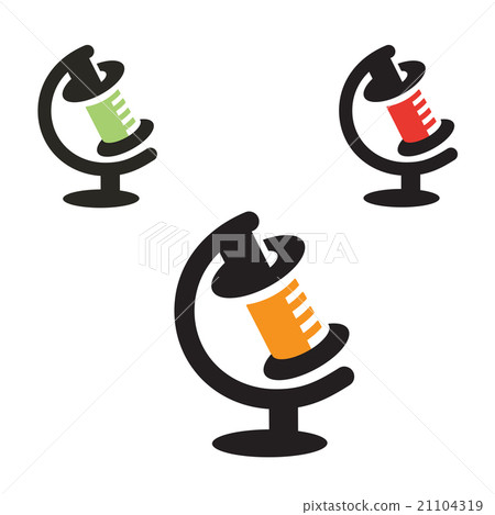 Template for logos, labels, emblems needles. 21104319
