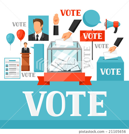 Vote political elections background. Illustration Vote political elections background. Illustration 21105656