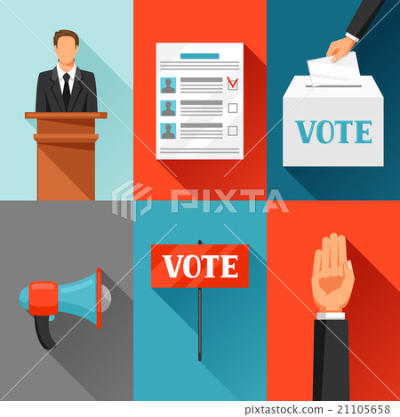 Vote political elections concept. Illustration for Vote political elections concept. Illustration for 21105658
