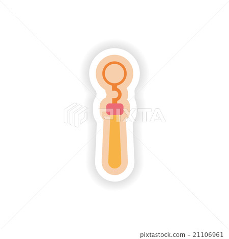 paper sticker on white background medical 21106961